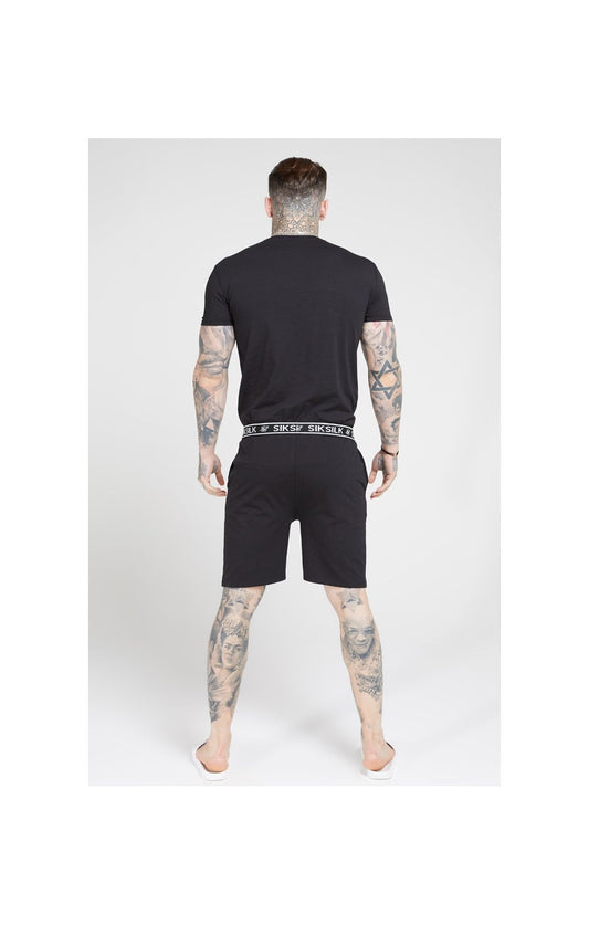 SikSilk Pantalones Cortos de Jersey Holgados - Negro