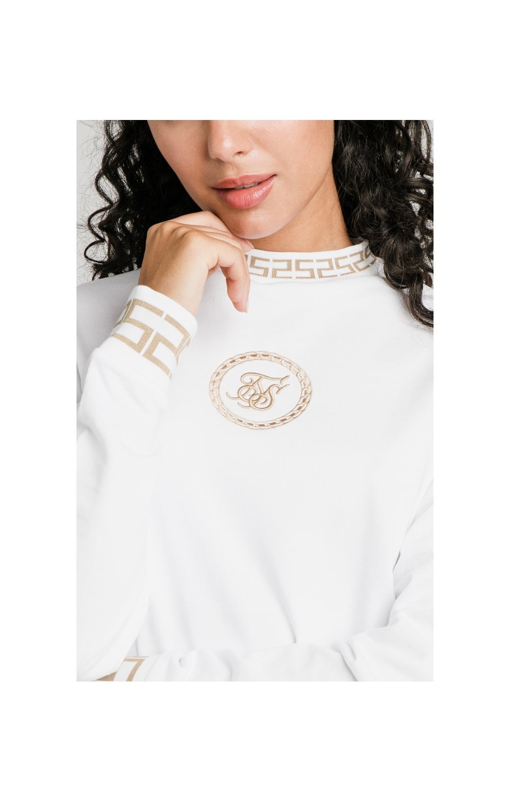Laad de afbeelding in de Galerij viewer, SikSilk Luxury Sweatshirt Dress - White (2)