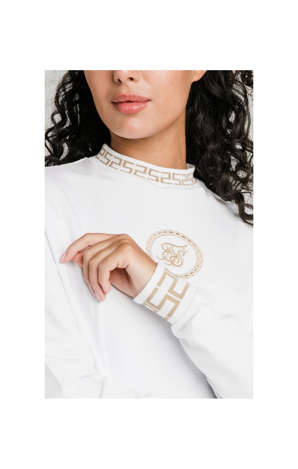 Laad de afbeelding in de Galerij viewer, SikSilk Luxury Sweatshirt Dress - White (3)