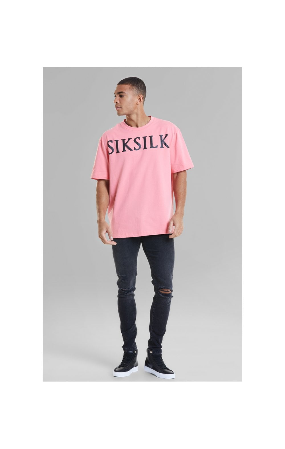 Laad de afbeelding in de Galerij viewer, Pink Relaxed Fit T-Shirt (2)