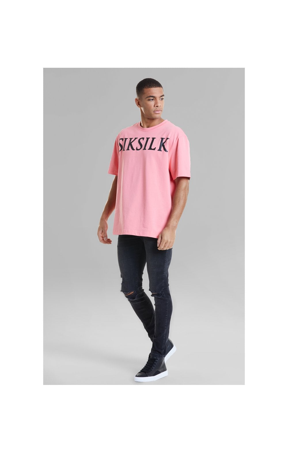 Laad de afbeelding in de Galerij viewer, Pink Relaxed Fit T-Shirt (3)
