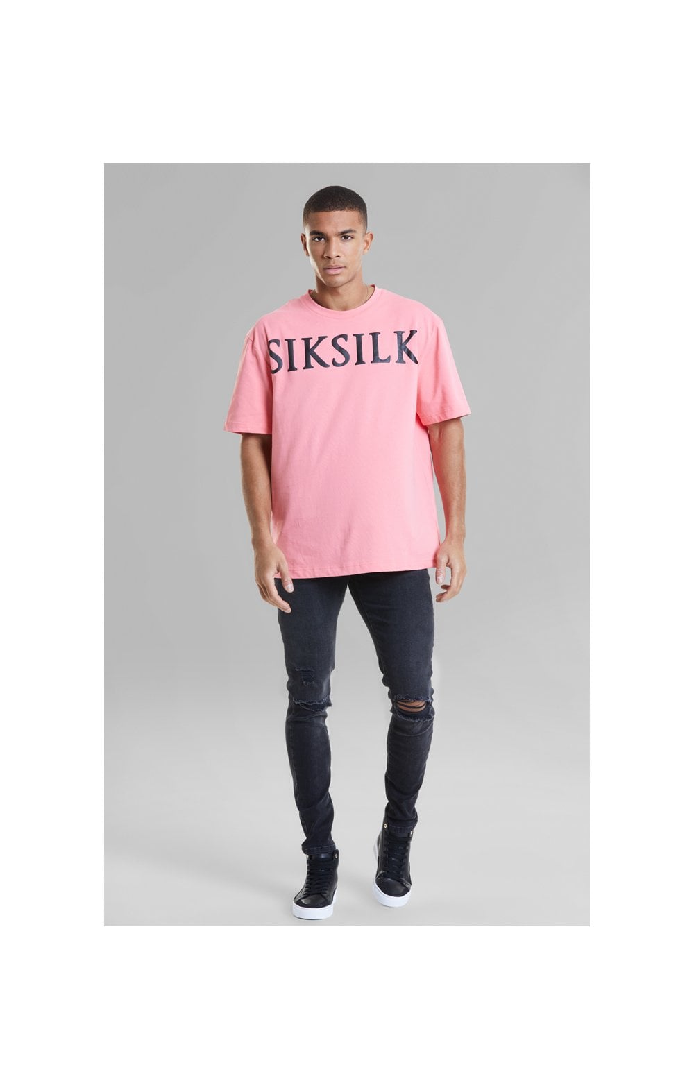 Laad de afbeelding in de Galerij viewer, Pink Relaxed Fit T-Shirt (4)