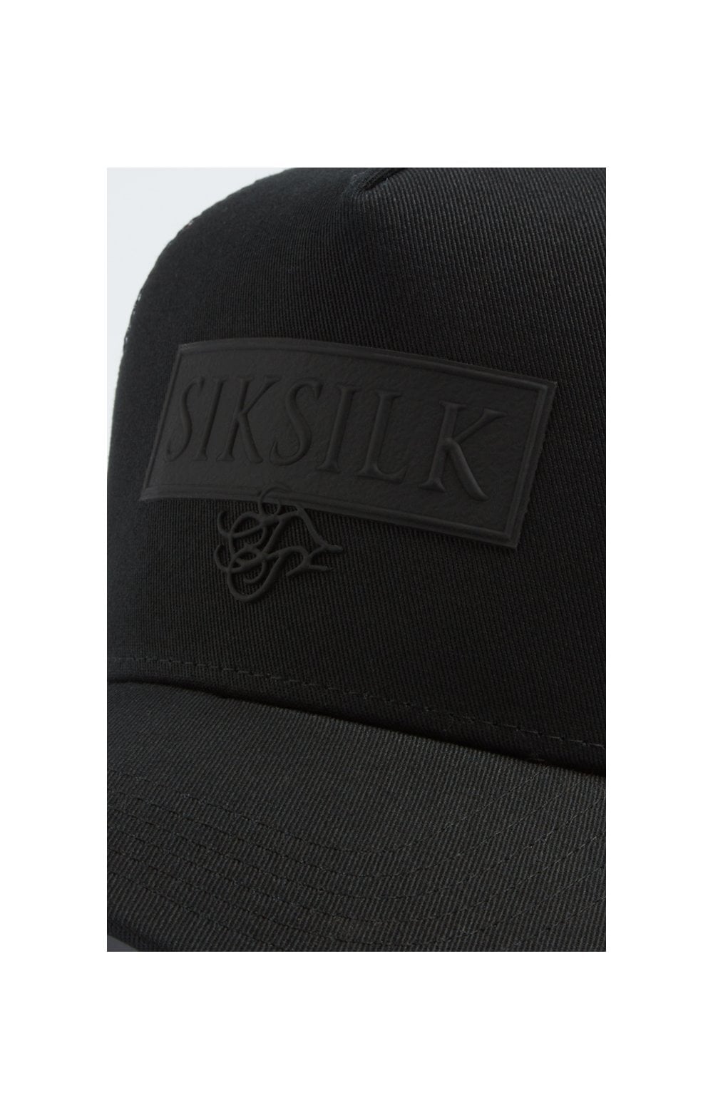Laad de afbeelding in de Galerij viewer, SikSilk Cotton Trucker - Black (1)