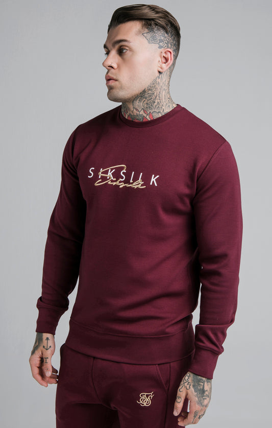 SikSilk Signature Sweater - Wine