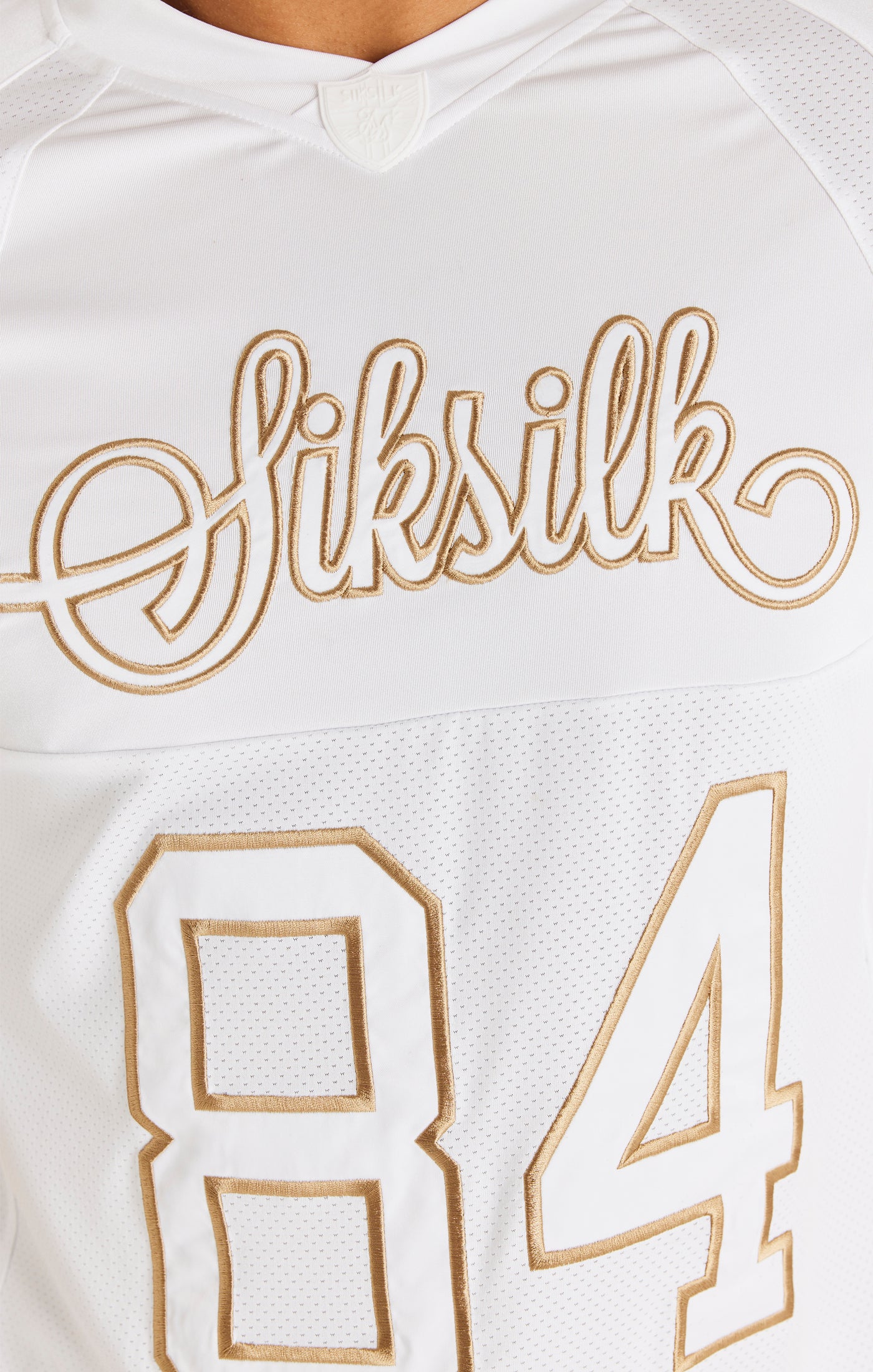 Laad de afbeelding in de Galerij viewer, Camiseta técnica de deporte SikSilk Retro de manga corta - Blanco (1)