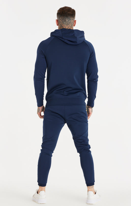 Pantalón deportivo ajustado SikSilk Retro - Azul marino