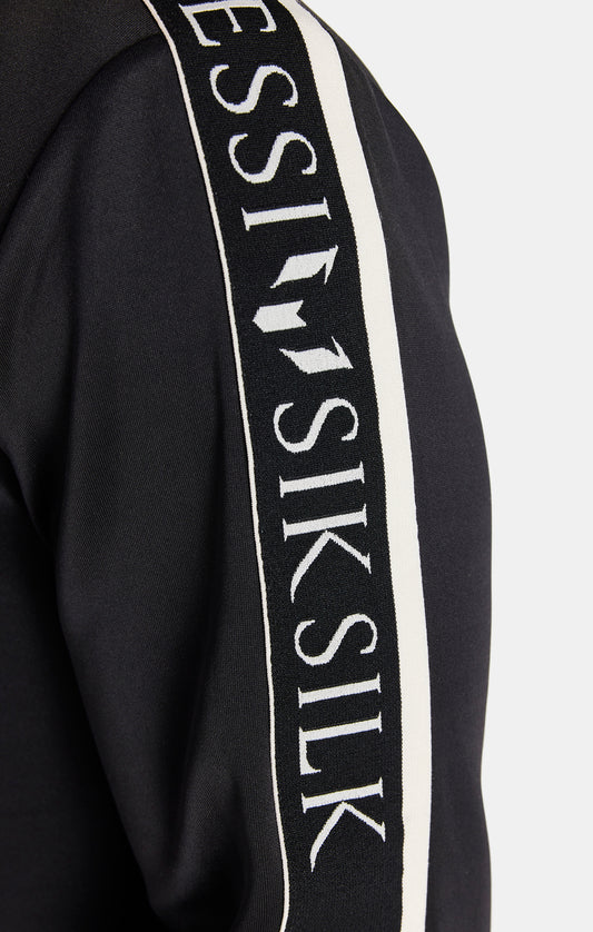 Sudadera Messi X SikSilk con capucha y cremallera cintas - Negro