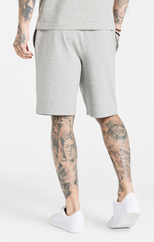 Pantalones cortos de jersey SikSilk Core - Gris jaspeado