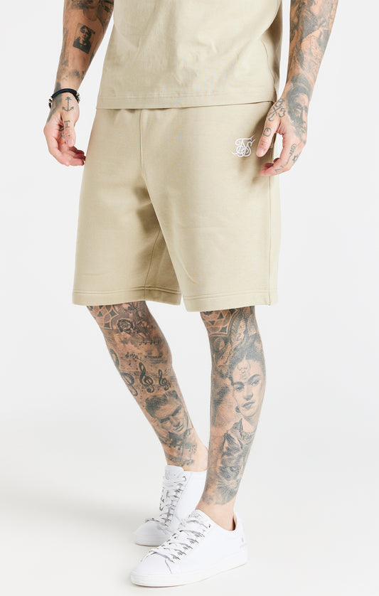 Pantalón corto de jersey SikSilk Core - Beige