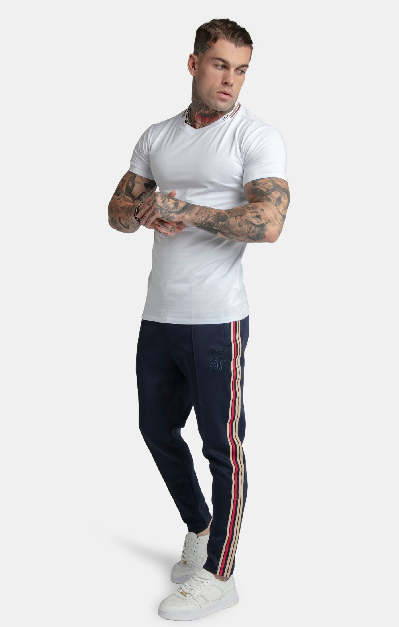 Laad de afbeelding in de Galerij viewer, Camiseta de deporte Messi X SikSilk - Blanco (1)
