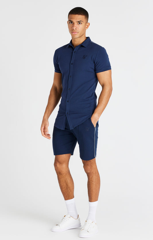 Camisa SikSilk Smart Essential - Azul marino