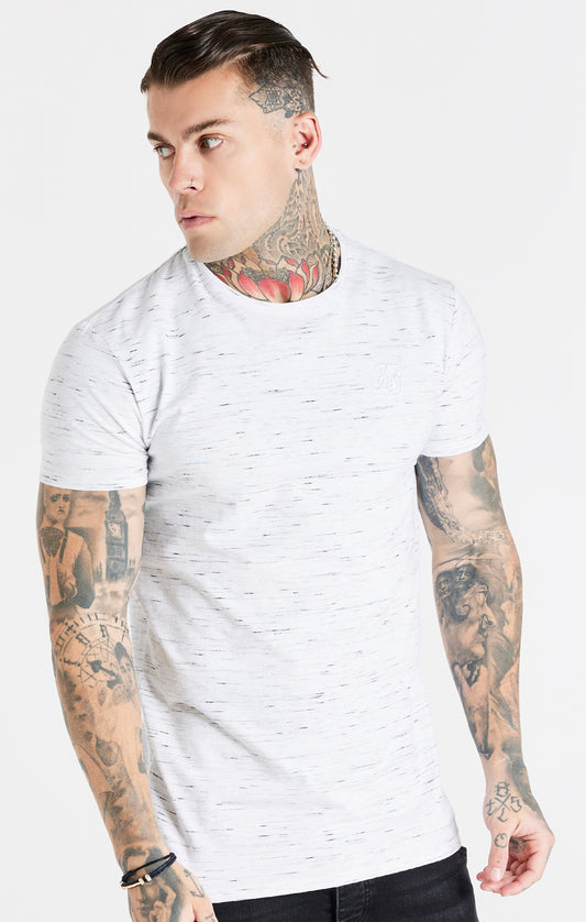 Camiseta de deporte SikSilk de manga corta - Blanco