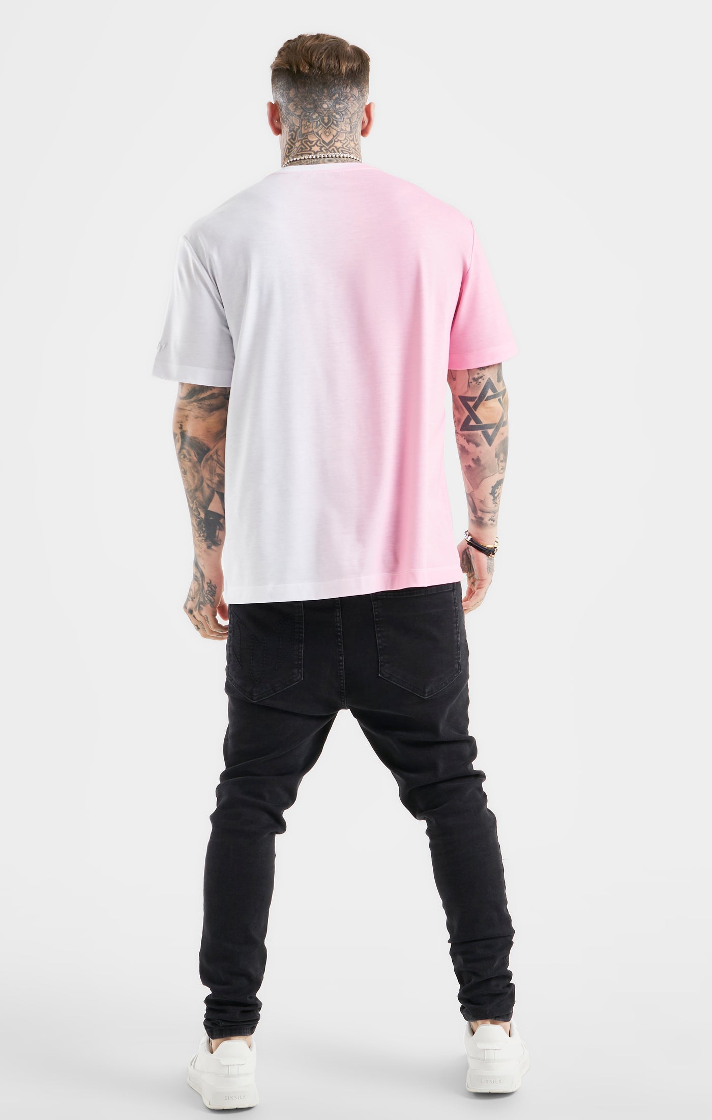 Laad de afbeelding in de Galerij viewer, Messi x SikSilk Pink Oversized Fade T-Shirt (4)