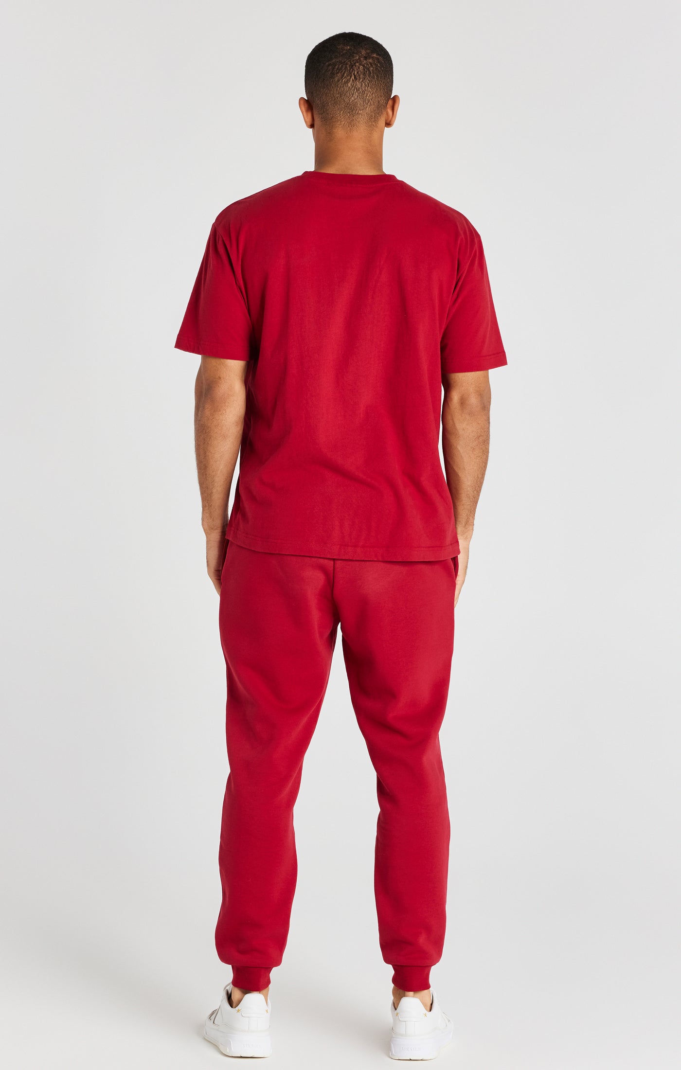 Laad de afbeelding in de Galerij viewer, Camiseta extragrande SikSilk Essential de manga corta - Rojo (3)