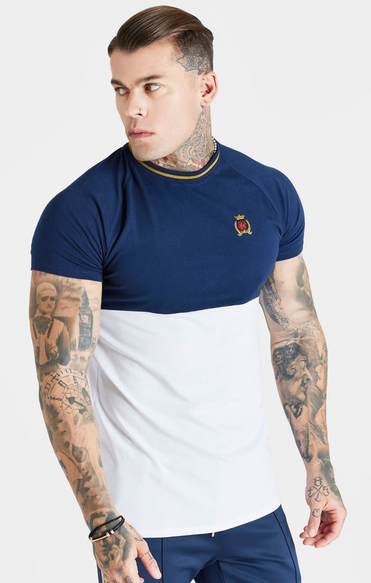 Camiseta Muscle Fit de Corte y Confección Azul Marino