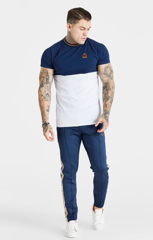 Camiseta Muscle Fit de Corte y Confección Azul Marino