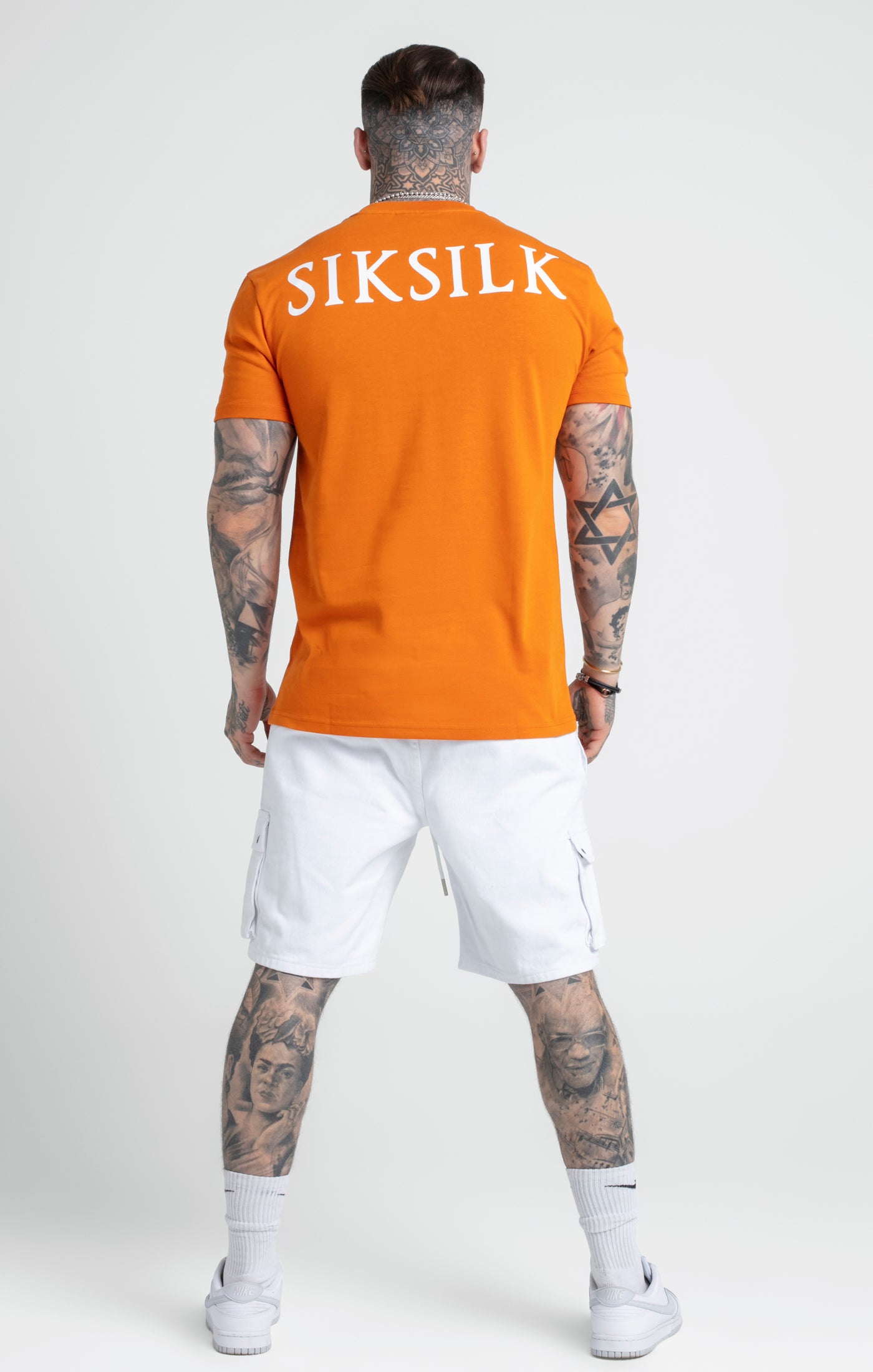 Laad de afbeelding in de Galerij viewer, Camiseta Holgada con Logotipo Estampado Naranja (4)