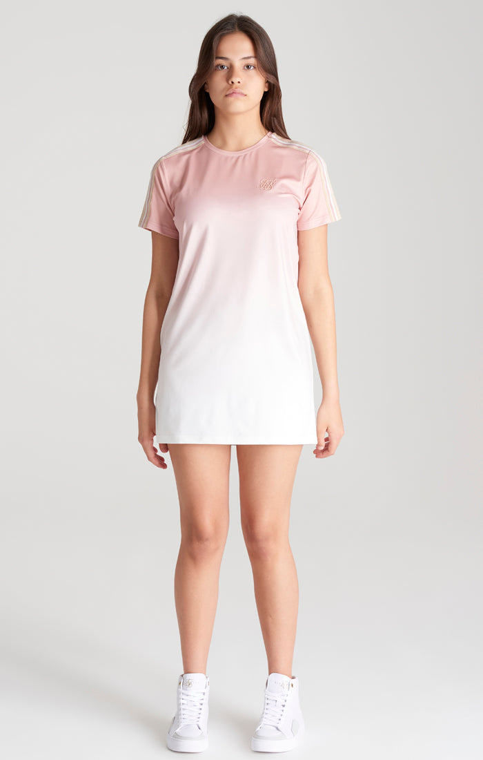 Laad de afbeelding in de Galerij viewer, Vestido Camiseta Degradado Rosa para Niña