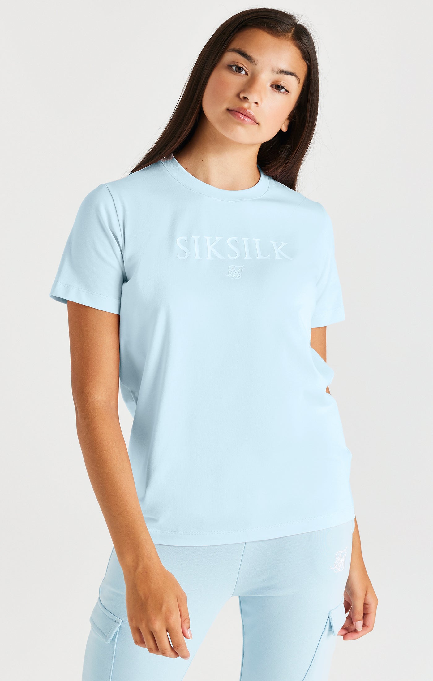 Laad de afbeelding in de Galerij viewer, Camiseta con Logotipo SikSilk - Azul