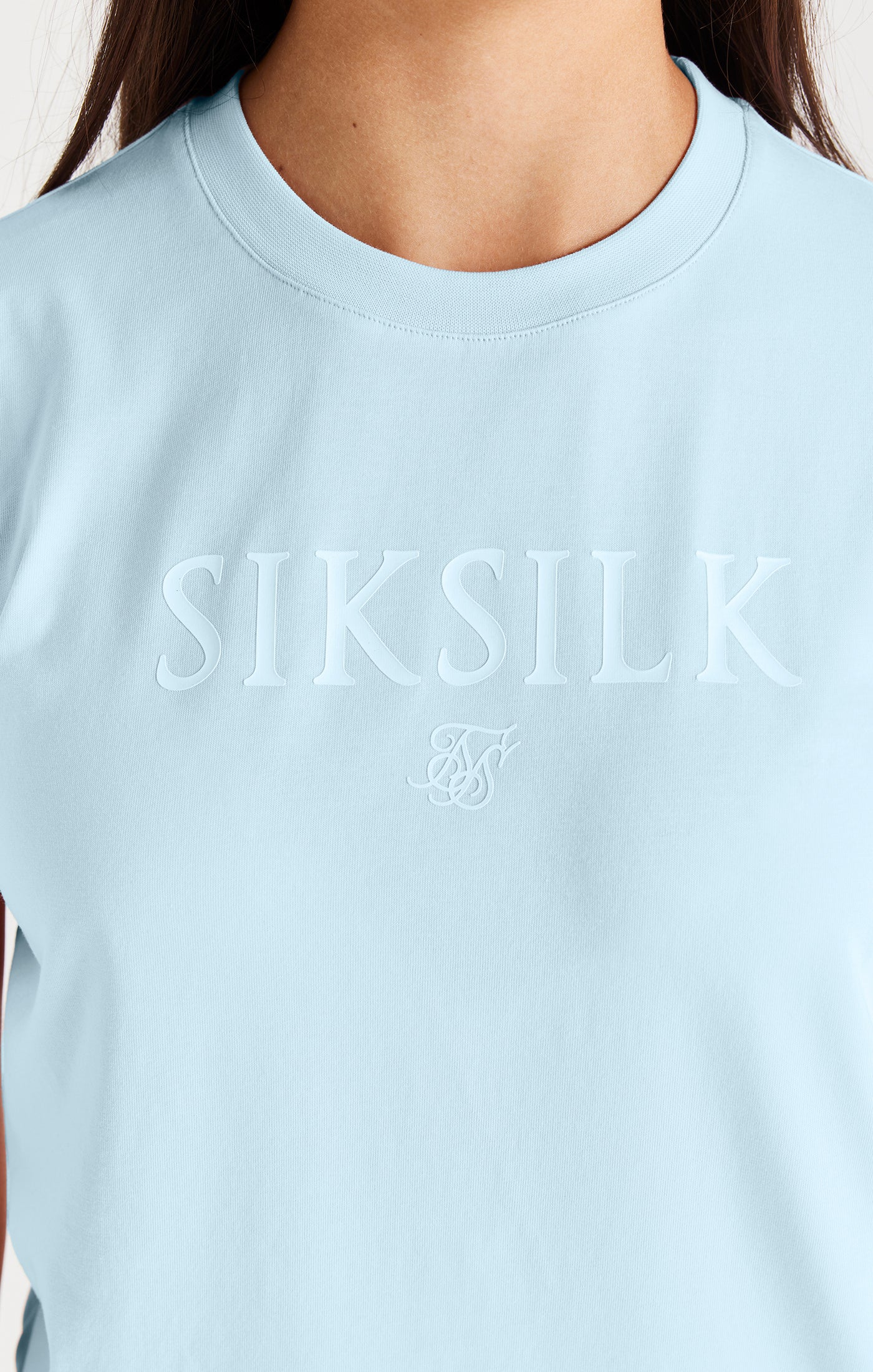 Laad de afbeelding in de Galerij viewer, Camiseta con Logotipo SikSilk - Azul (1)