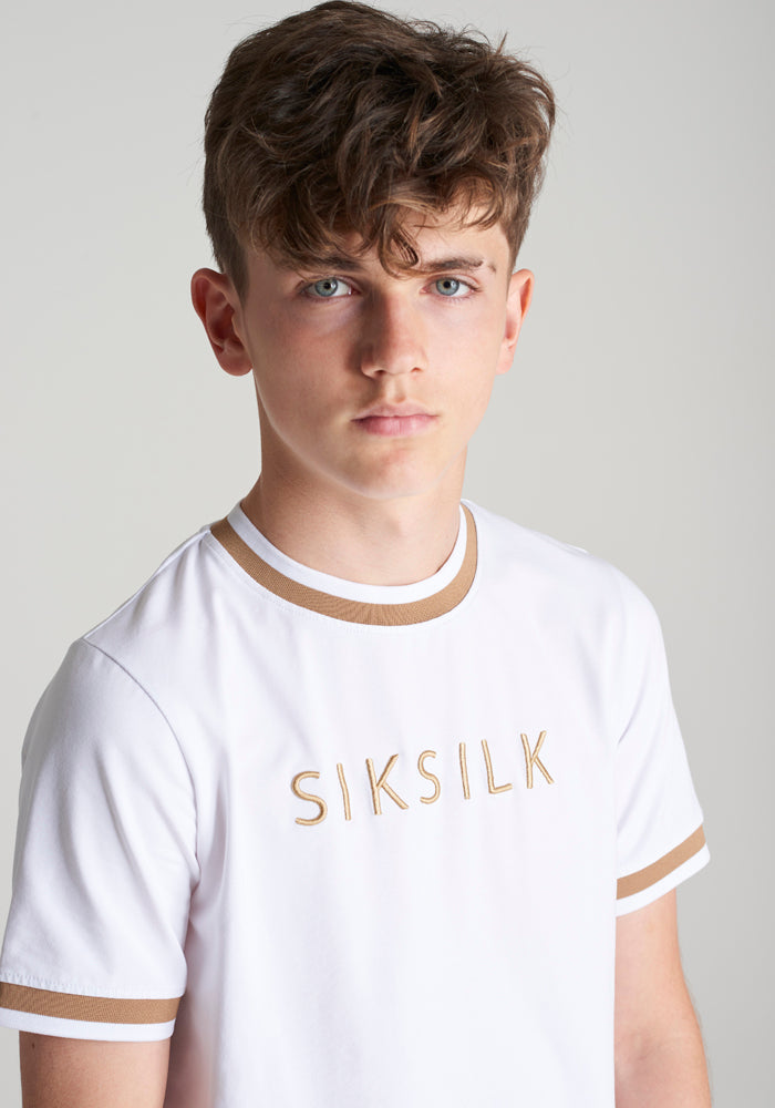 Laad de afbeelding in de Galerij viewer, Camiseta SikSilk Platinum - Blanco (1)