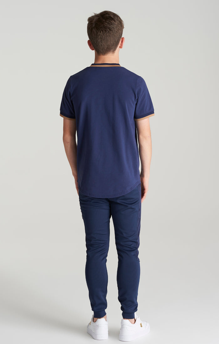 Laad de afbeelding in de Galerij viewer, Camiseta SikSilk Platinum - Azul marino (5)