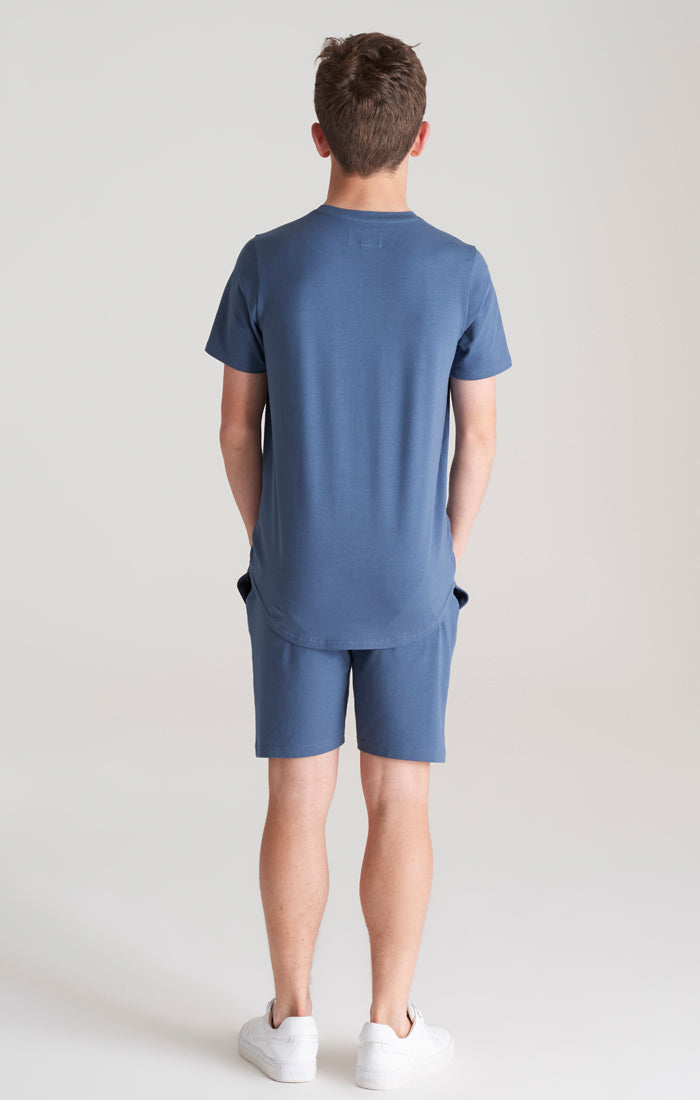 Laad de afbeelding in de Galerij viewer, Conjunto SikSilk camiseta y pantalón corto - Azul pastel (5)