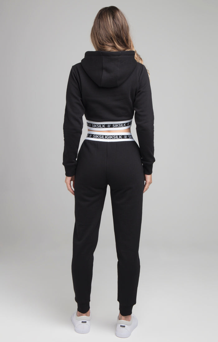 Laad de afbeelding in de Galerij viewer, SikSilk Revert Fleece Track Pants - Black (5)