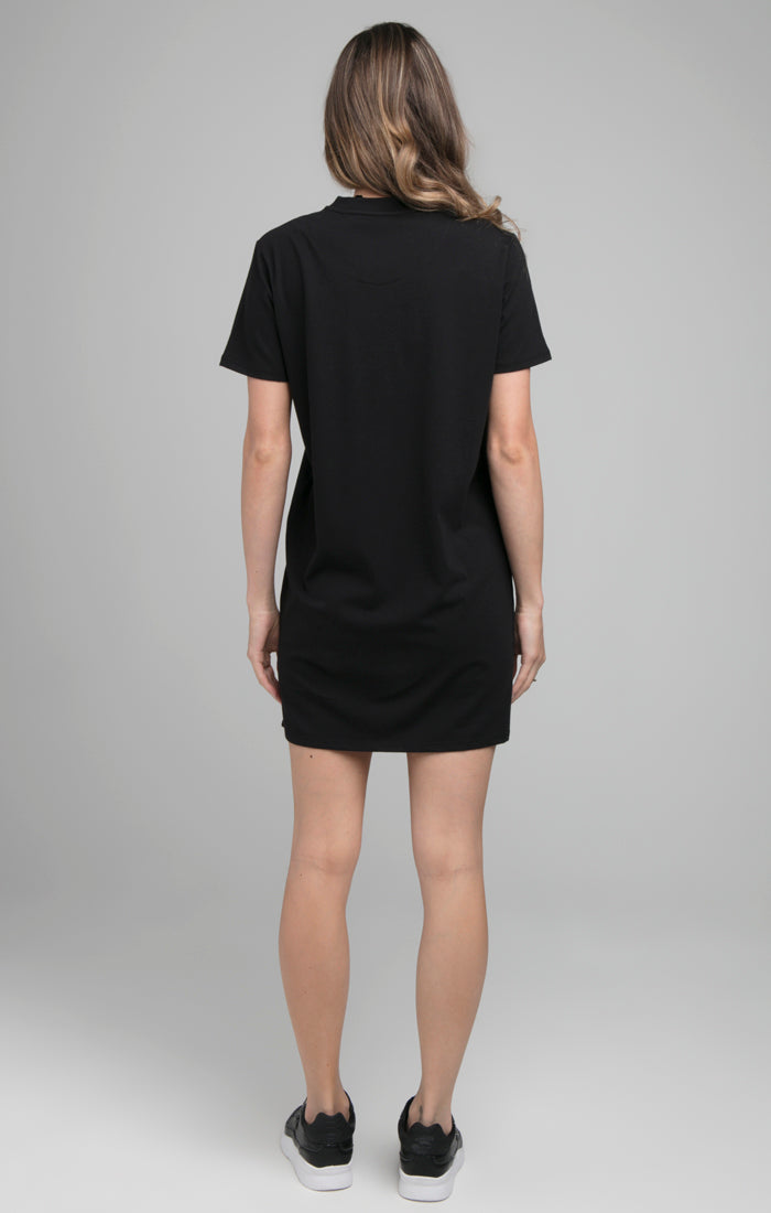Laad de afbeelding in de Galerij viewer, SikSilk Intensity T-Shirt Dress - Black (5)