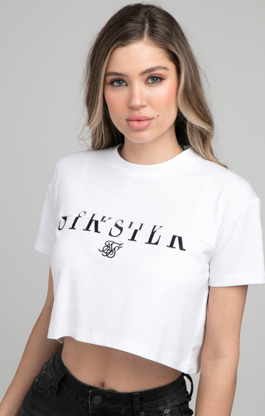 Camiseta corta SikSilk Division - Blanco