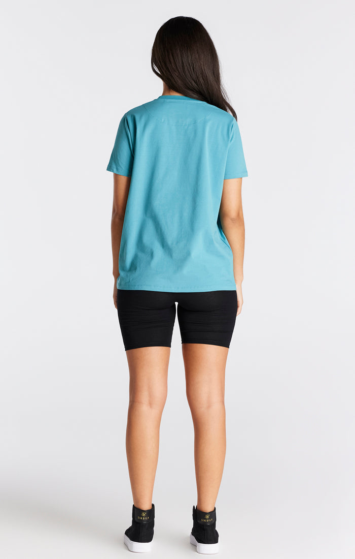 Laad de afbeelding in de Galerij viewer, Camiseta Boyfriend Verde Azulado (6)